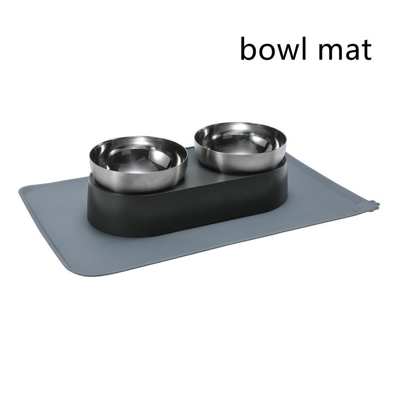 Pet Cat Dog Stainless Steel Feeder