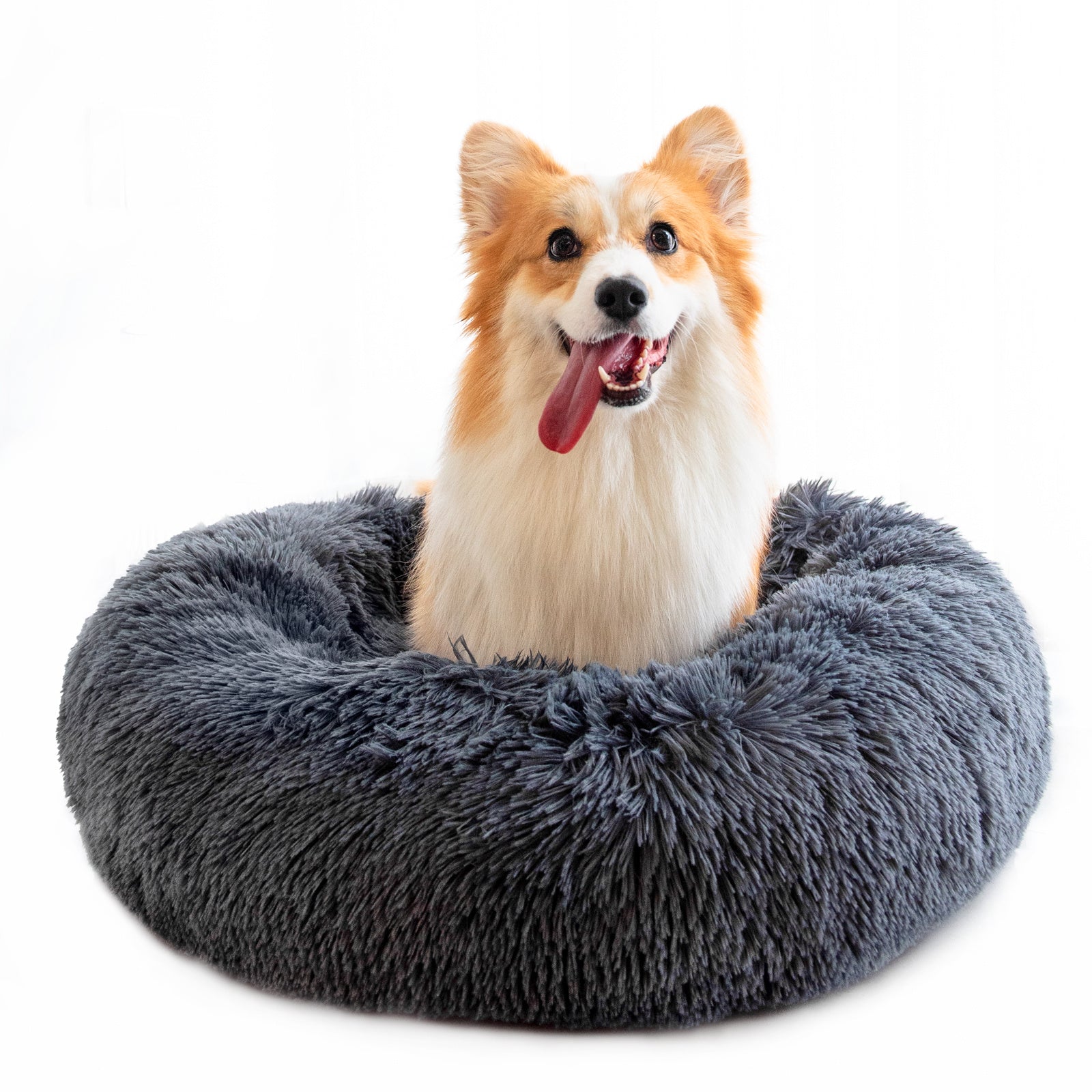 Small Dogs Round Plush Cat Litter Kennel Pet Nest Mat Puppy Beds