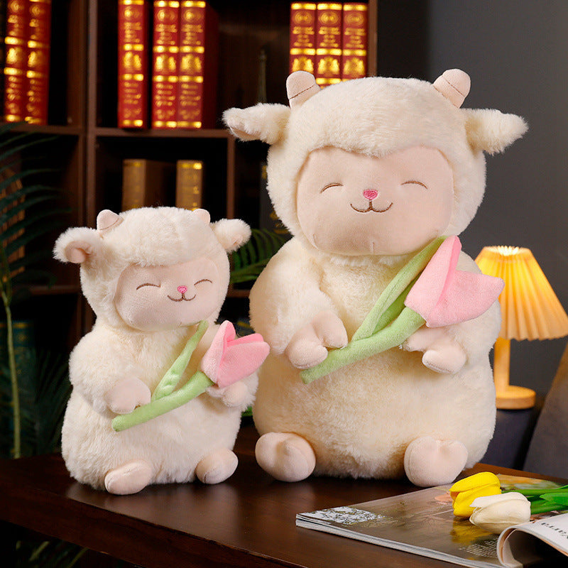 Cute Tulip Lamb Doll Plush Toys