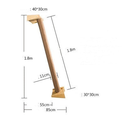 Solid Wood Large Cat Climbing Frame Cat Litter Cat Tree