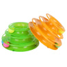 Pet Cat Crazy Ball Disk Interactive Toys Amusement Plate Trilaminar Funny Toy