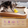 Cat Catnip Toys Beating Wings Duck Rechargeable Lifelike Quack ChirpingTouch Activated Kitten Toy Interactive Cat