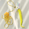 -hey Interactive Toy Rope Grabbing Mouse Telescopic Hanging Cat Pet Supplies