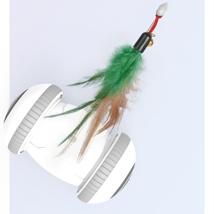 Interchangeable Heads Pet Feather Toys