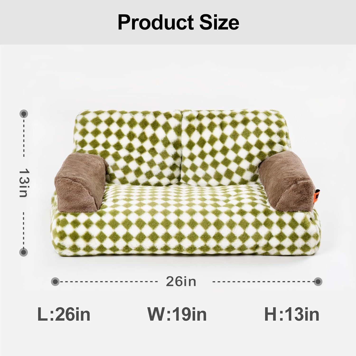 Fluffy Cat Couch Washable Pet Couch Bed