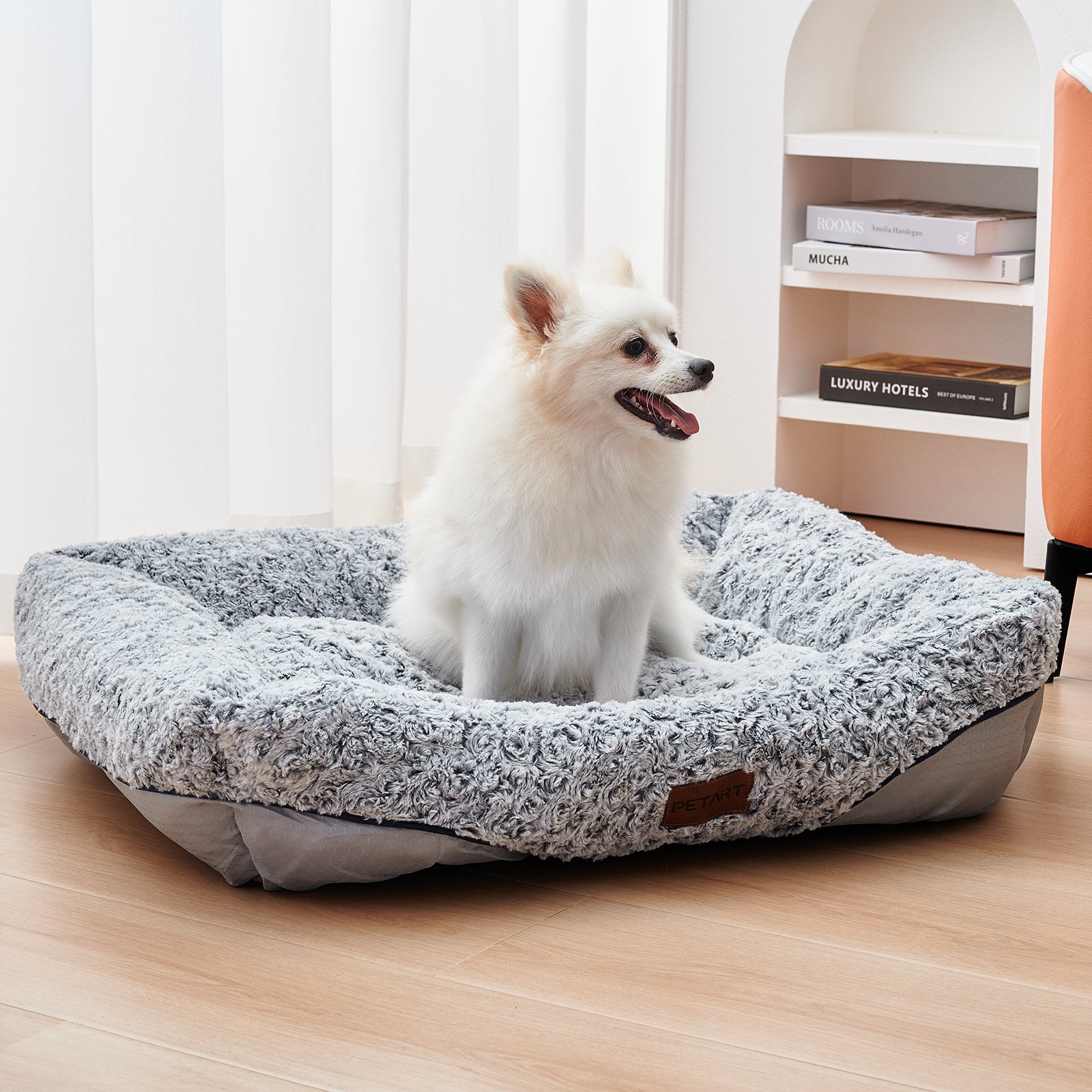 Swirl Rose Velvet Dog Beds