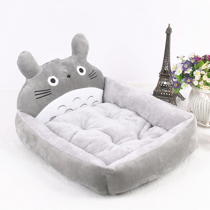 Winter Warm Puppy Cat Bed Sofa Washable Cartoon Pet Beds