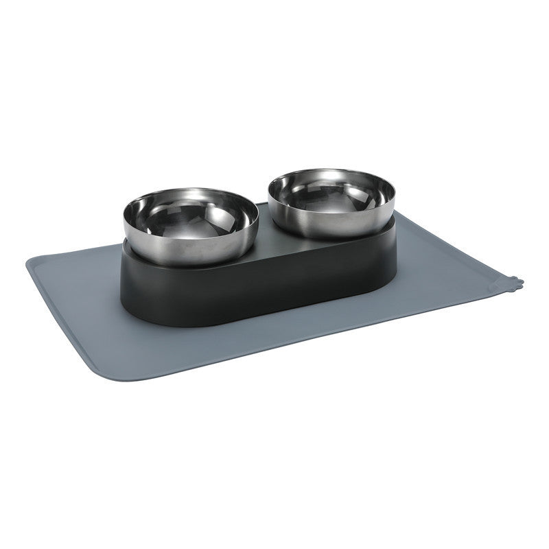 Pet Cat Dog Stainless Steel Feeder