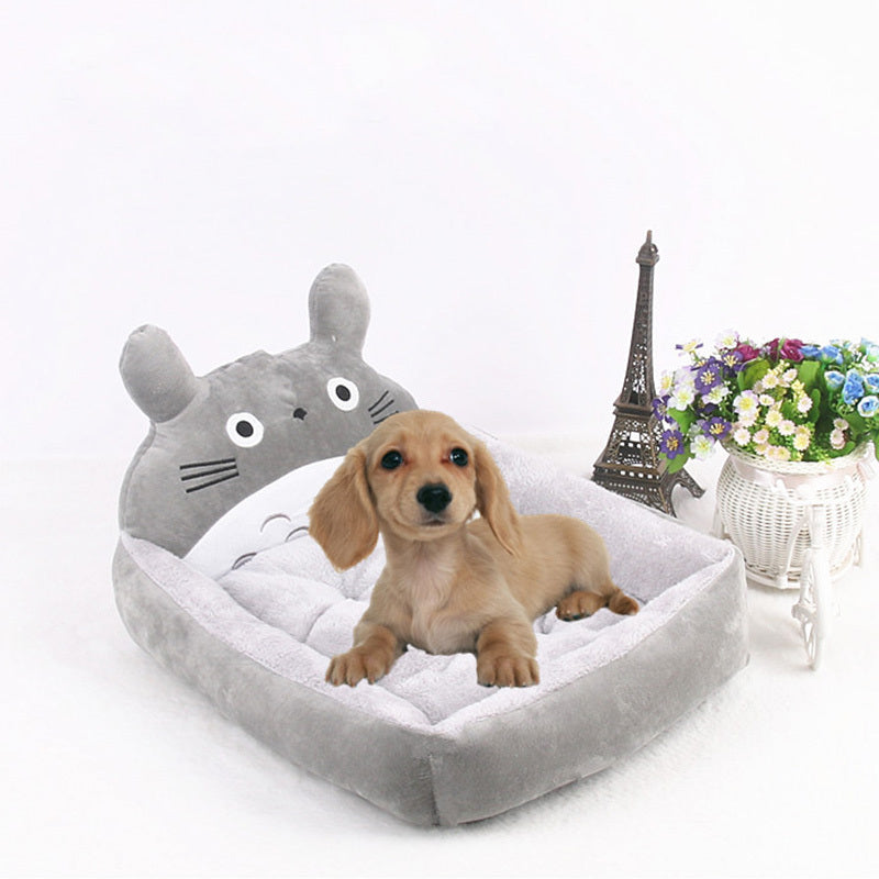 Winter Warm Puppy Cat Bed Sofa Washable Cartoon Pet Beds