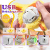 Cat Catnip Toys Beating Wings Duck Rechargeable Lifelike Quack ChirpingTouch Activated Kitten Toy Interactive Cat