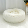 Pet Dog Bed Warm Fleece Round Dog Kennel House