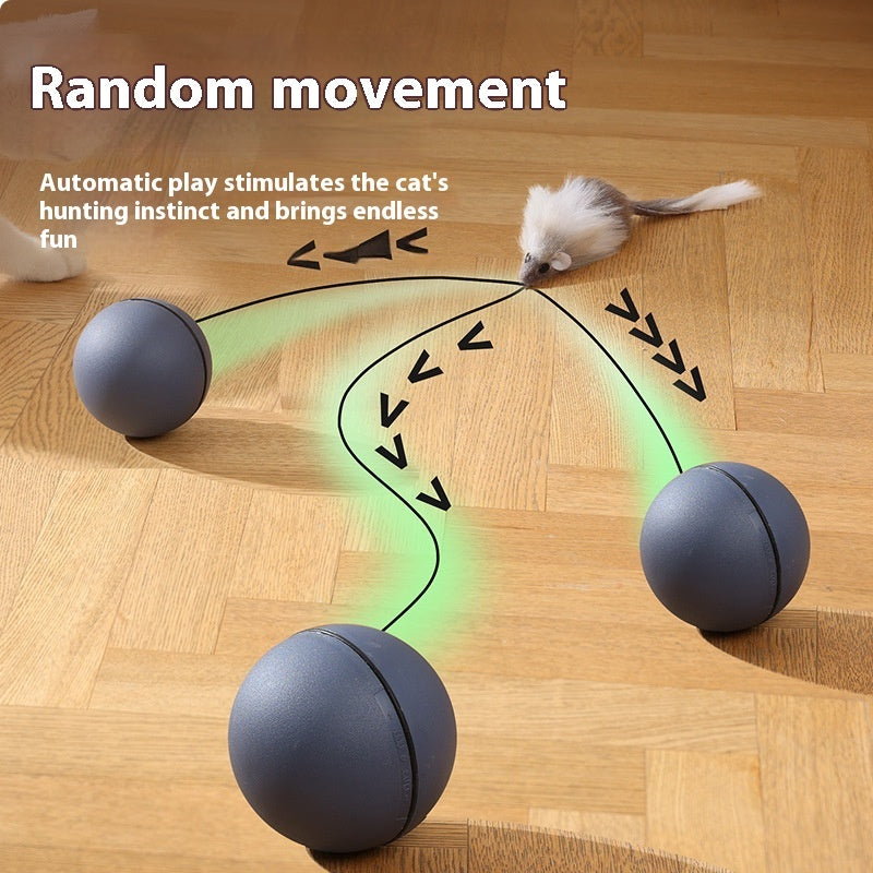 Pets Cat Dog Electric Teaser Ball Automatic Intelligent Rolling Ball Pet Products