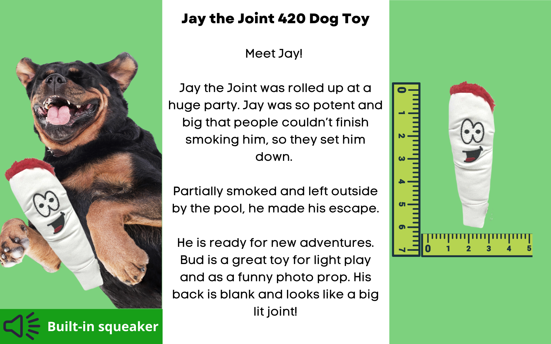 Joint 420 Dog Toy