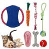 7 Pcs Interactive Dog Toy Kit Cotton Rope Ball Chew Flying Disc Toys