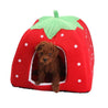 Soft Strawberry Leopard Pet Dog Cat House